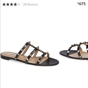 NEW Valentino rockstud slide sandals
